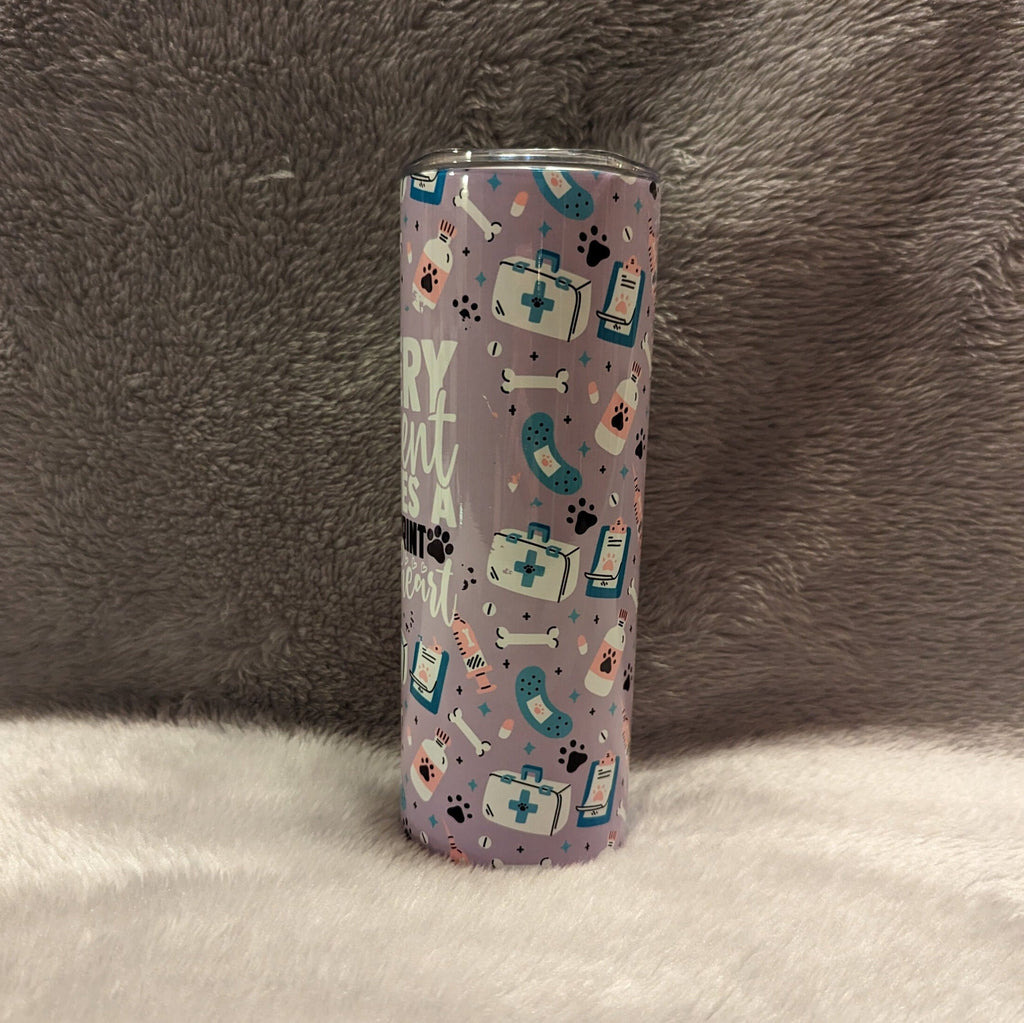 Every Patient Leaves A Pawprint In My Heart Veterinarian Tumbler, Vet Tumbler, Veterinarian Cup, Gift for A Veterinarian, Veterinarian Gift