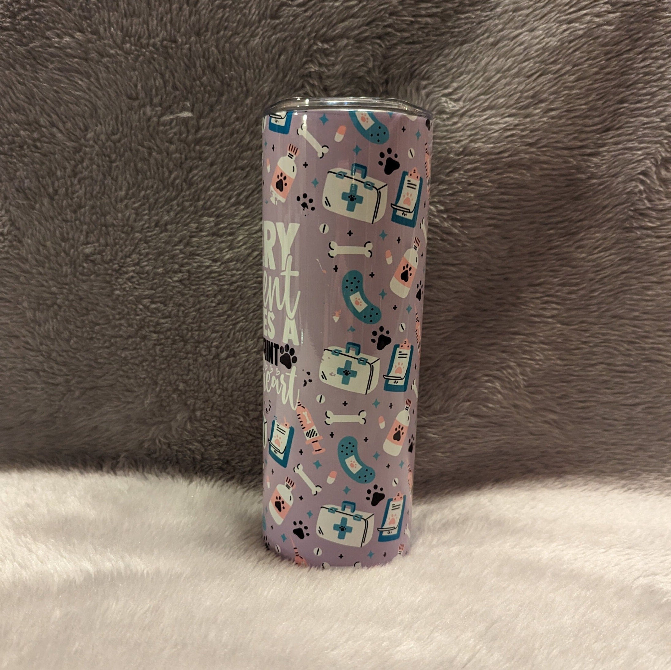 Every Patient Leaves A Pawprint In My Heart Veterinarian Tumbler, Vet Tumbler, Veterinarian Cup, Gift for A Veterinarian, Veterinarian Gift
