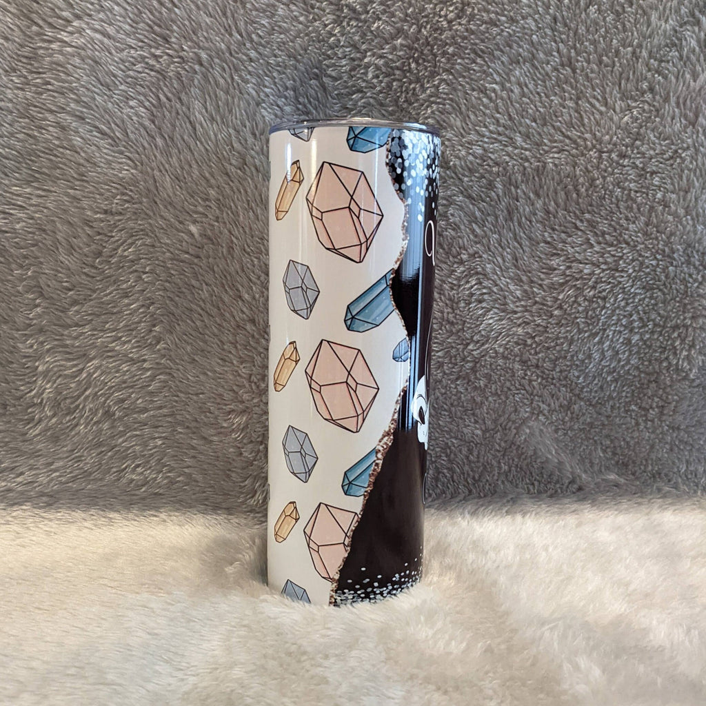 Witchy Vibes Tumbler Can Be Personalized, Mystical Gift For Her, 20oz Tumbler With Reusable Straw, Hot Or Cold Drinkware For Everyday Use