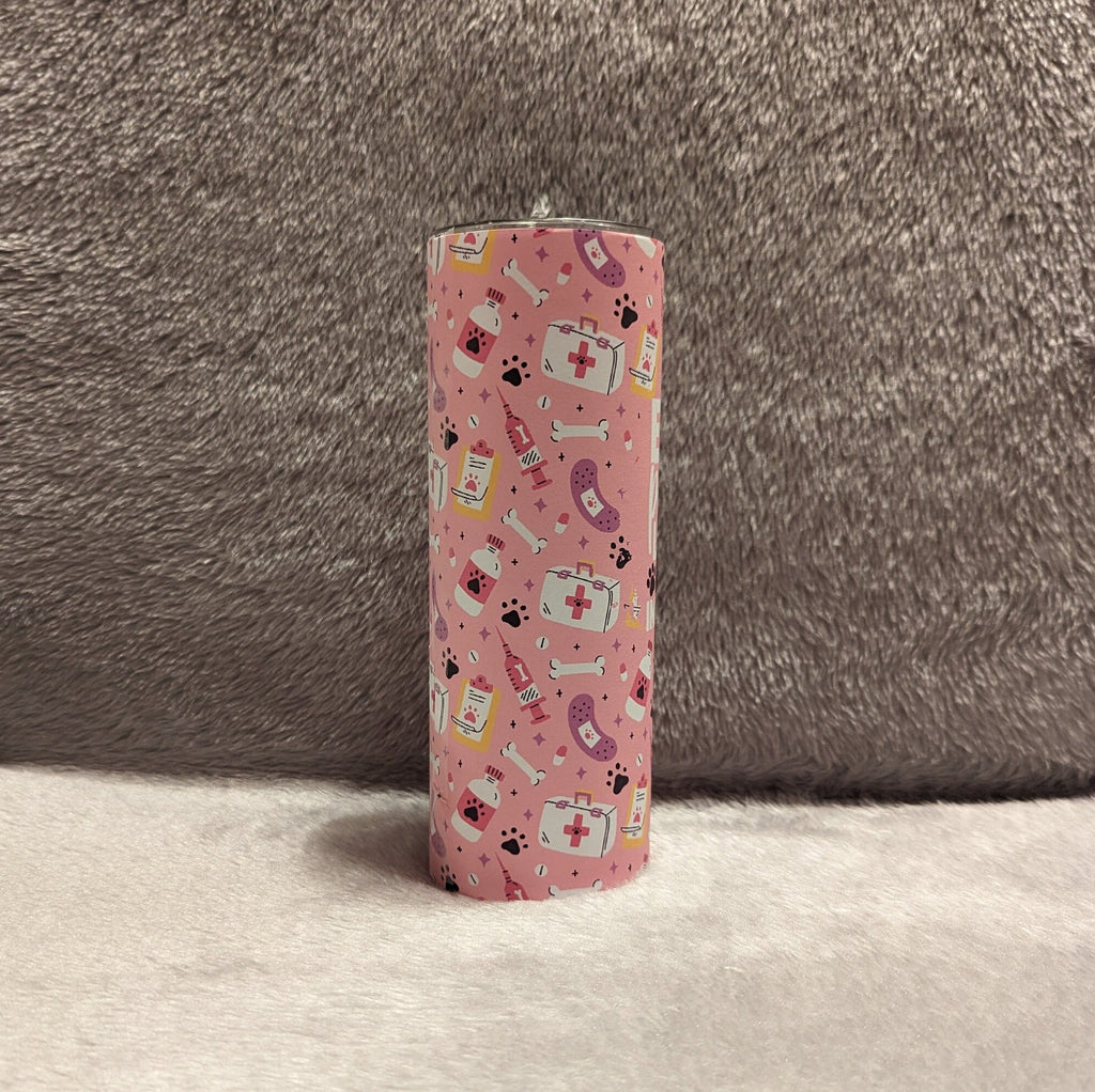 Veterinarian Tumbler, Every Patient Leaves A Paw print In My Heart Vet Tumbler, Veterinarian Gift, Vet Cup, Gift for A Veterinarian