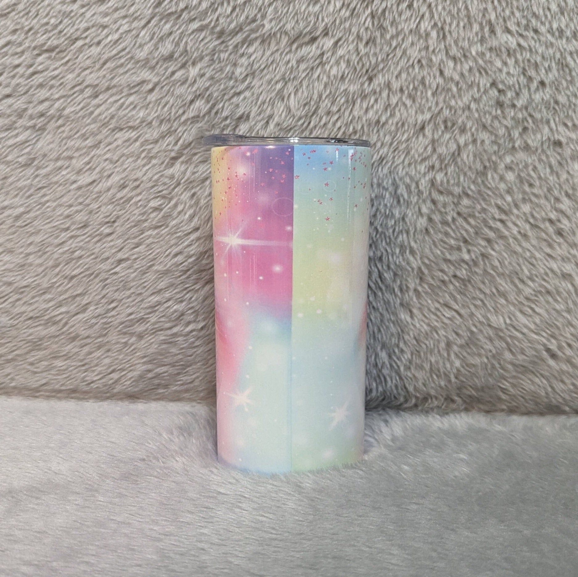 Beautiful Kids Unicorn Tumbler 20oz With Reusable Straw, Can Be Personalized