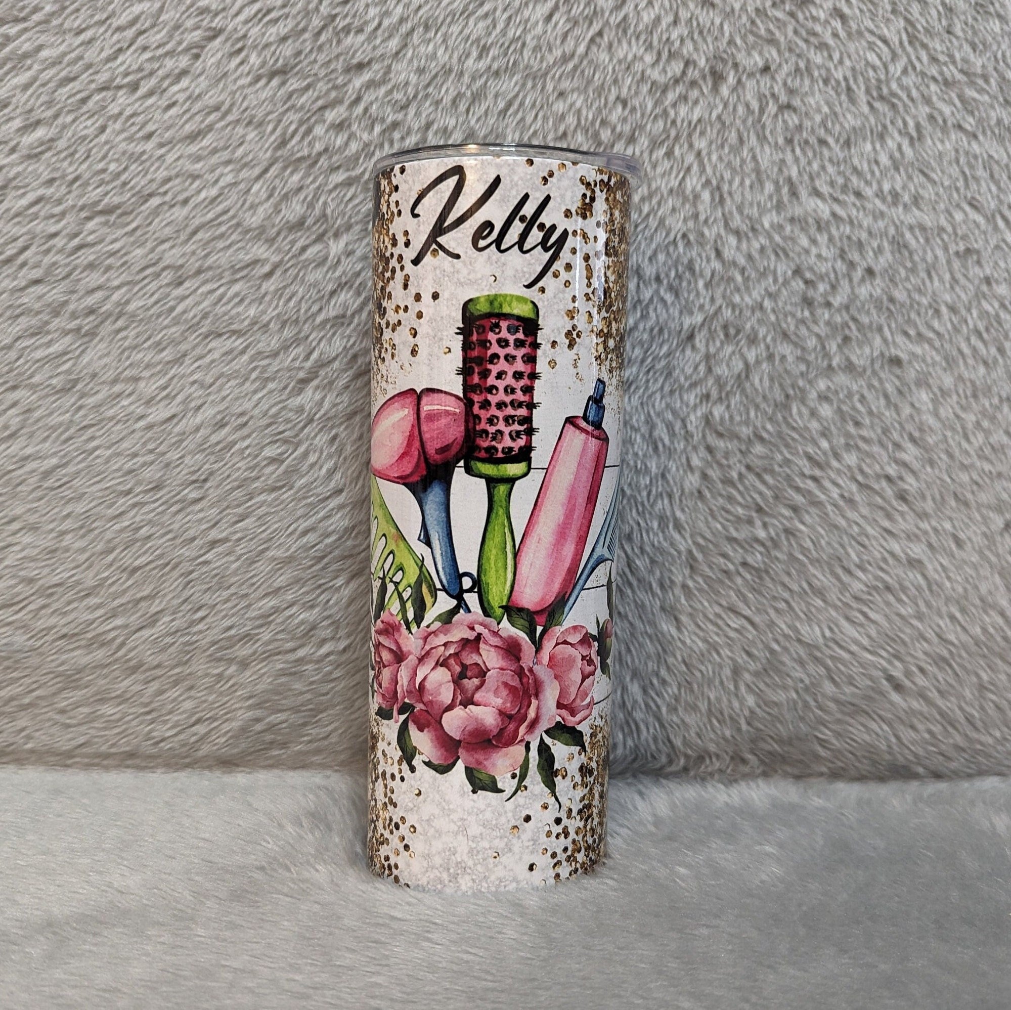 Hair Stylist Tumbler 20oz With Reusable Straw, Can Be Personalized