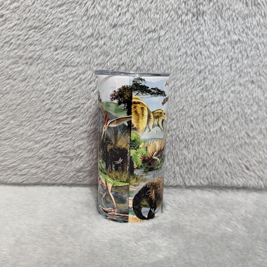 Kids Dinosaur Tumbler Can Be Personalized, Dinosaur Cup, Kids 15oz Toddler Tumbler With Lid and Straw, Great For Home Picnics Or On The Go