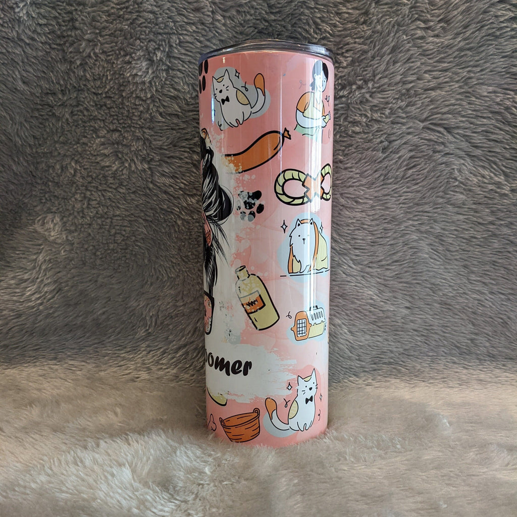 Pet Groomer Tumbler  20oz With Reusable Straw, Can Be Personalized