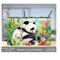 Cute Panda Bear Tumbler for Kids - Includes Reusable Plastic Straw, Panda Tumbler Can Be Personalized, Toddler Tumbler For Home Or On The Go