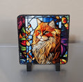 Decorative Slate Cat Picture With Display Legs