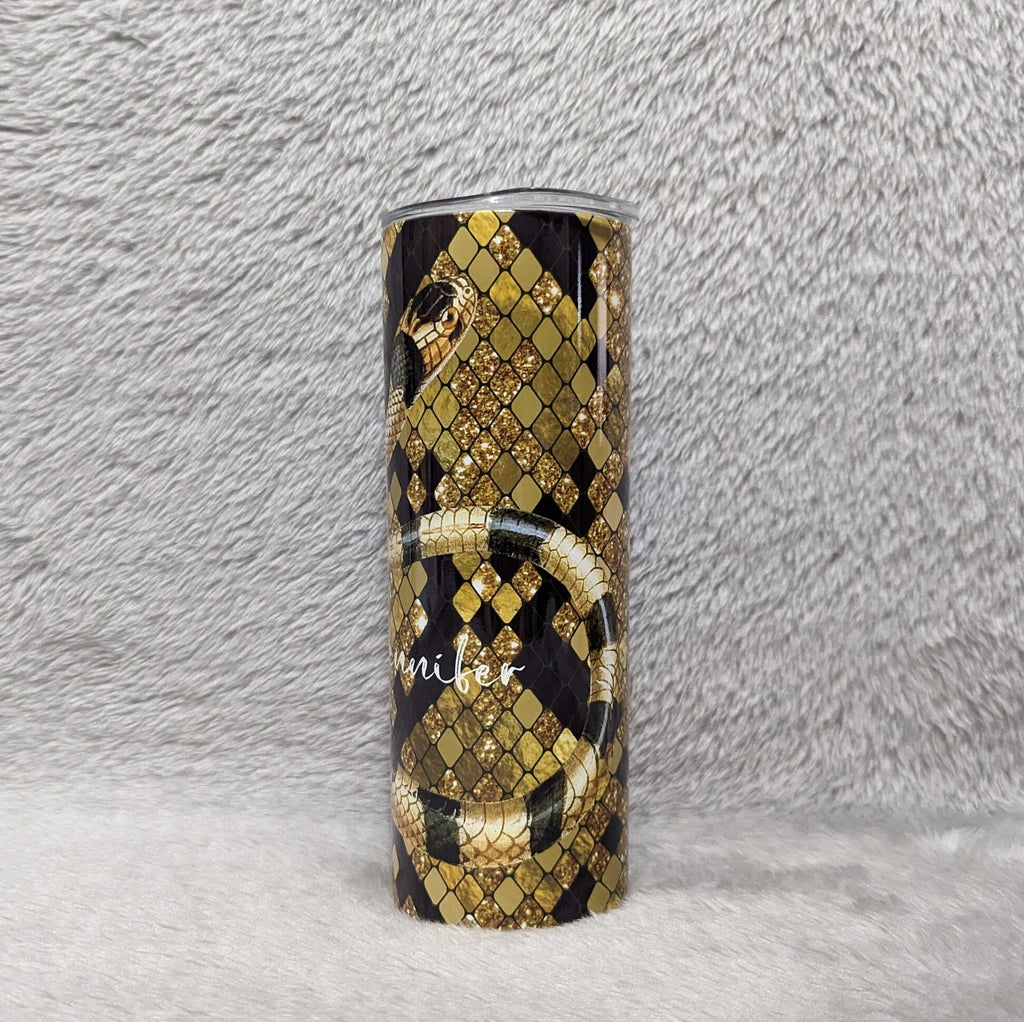 Snake Tumbler, Snake Cup With Name, Personalized Snake Tumbler, Snake Lovers Tumbler, Personalized Tumbler With Reusable Straw