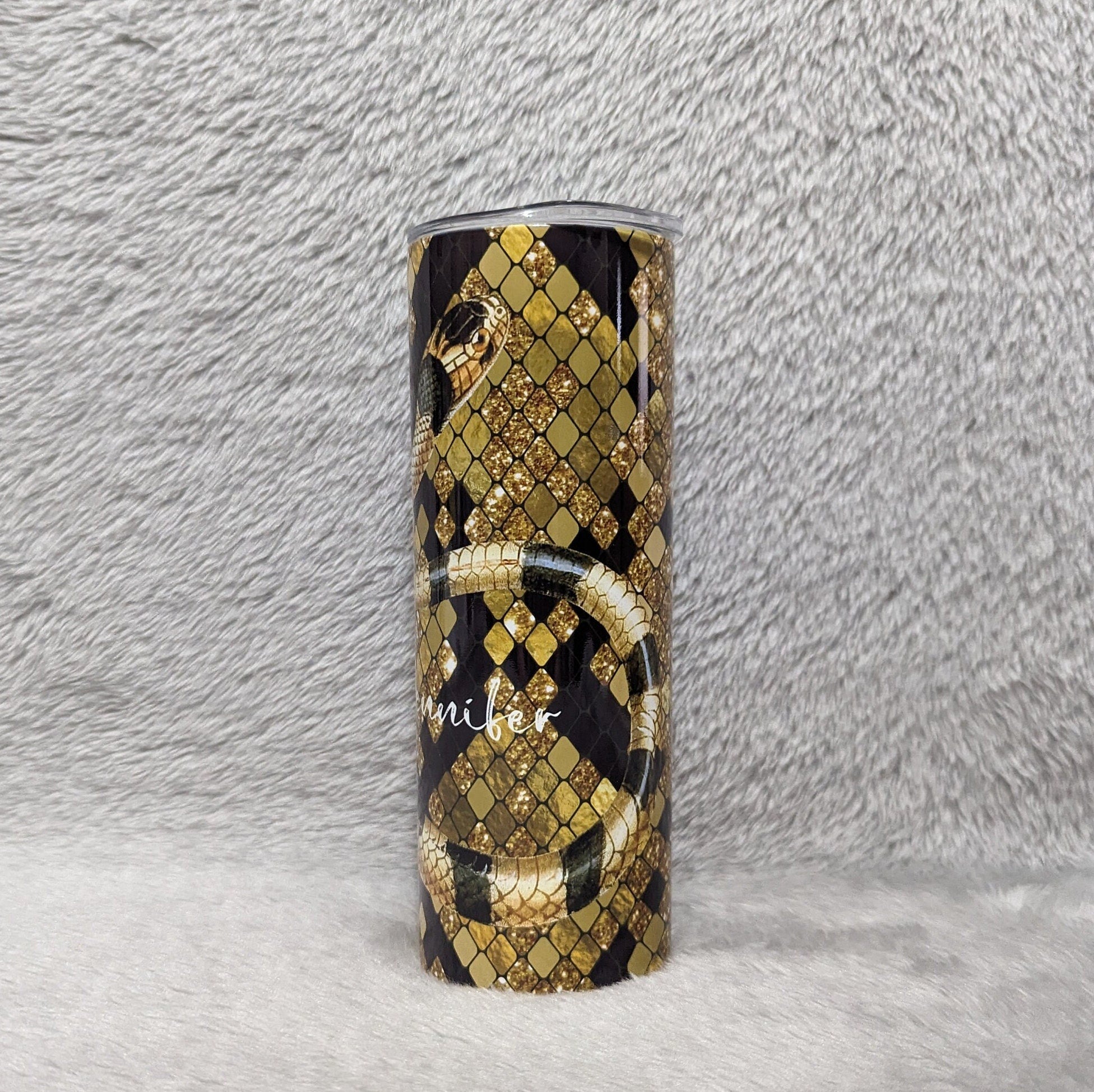 Snake Tumbler, Snake Cup With Name, Personalized Snake Tumbler, Snake Lovers Tumbler, Personalized Tumbler With Reusable Straw