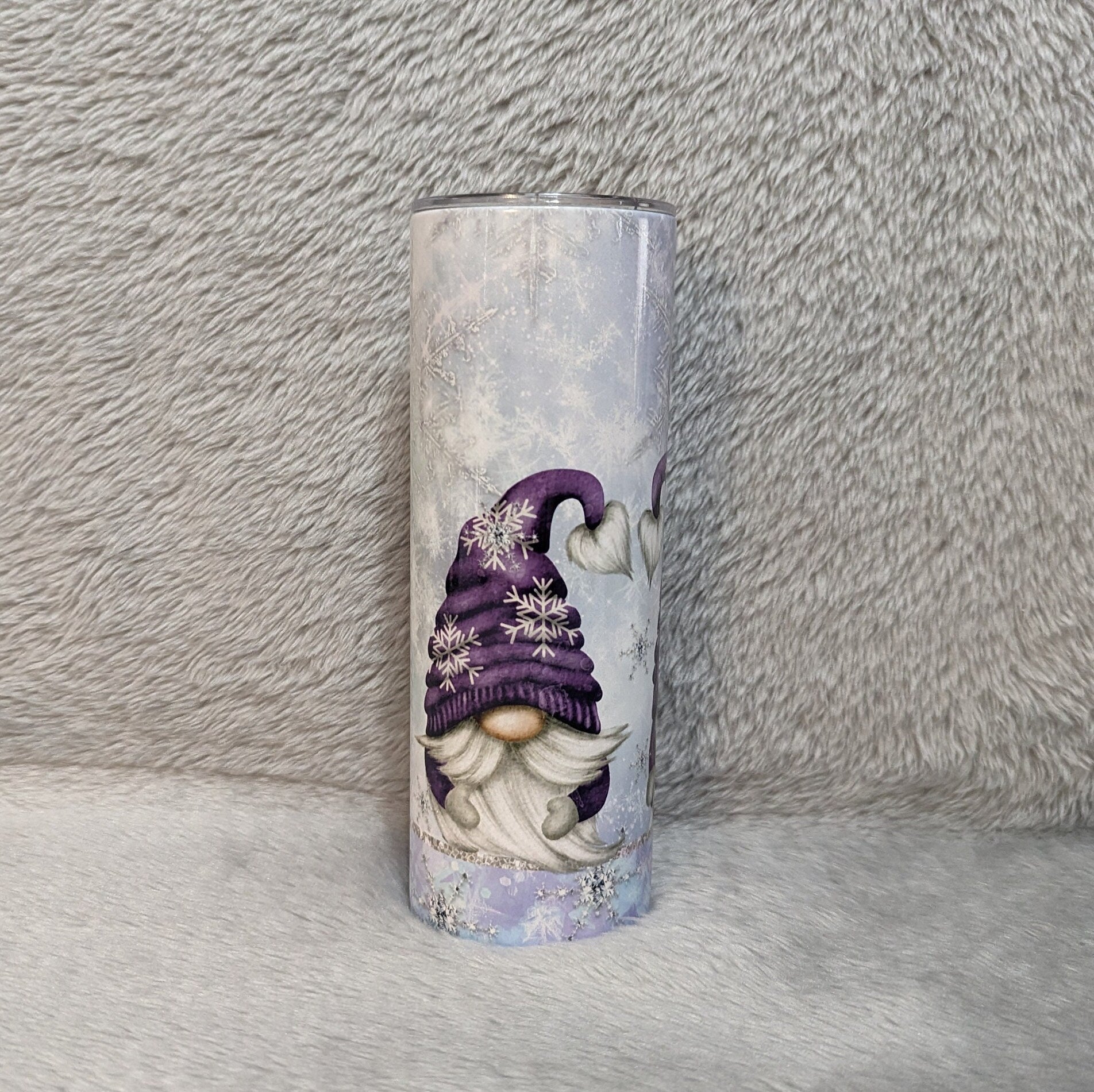 Gnome With A Winter Design Tumbler 20oz Can Be Personalized