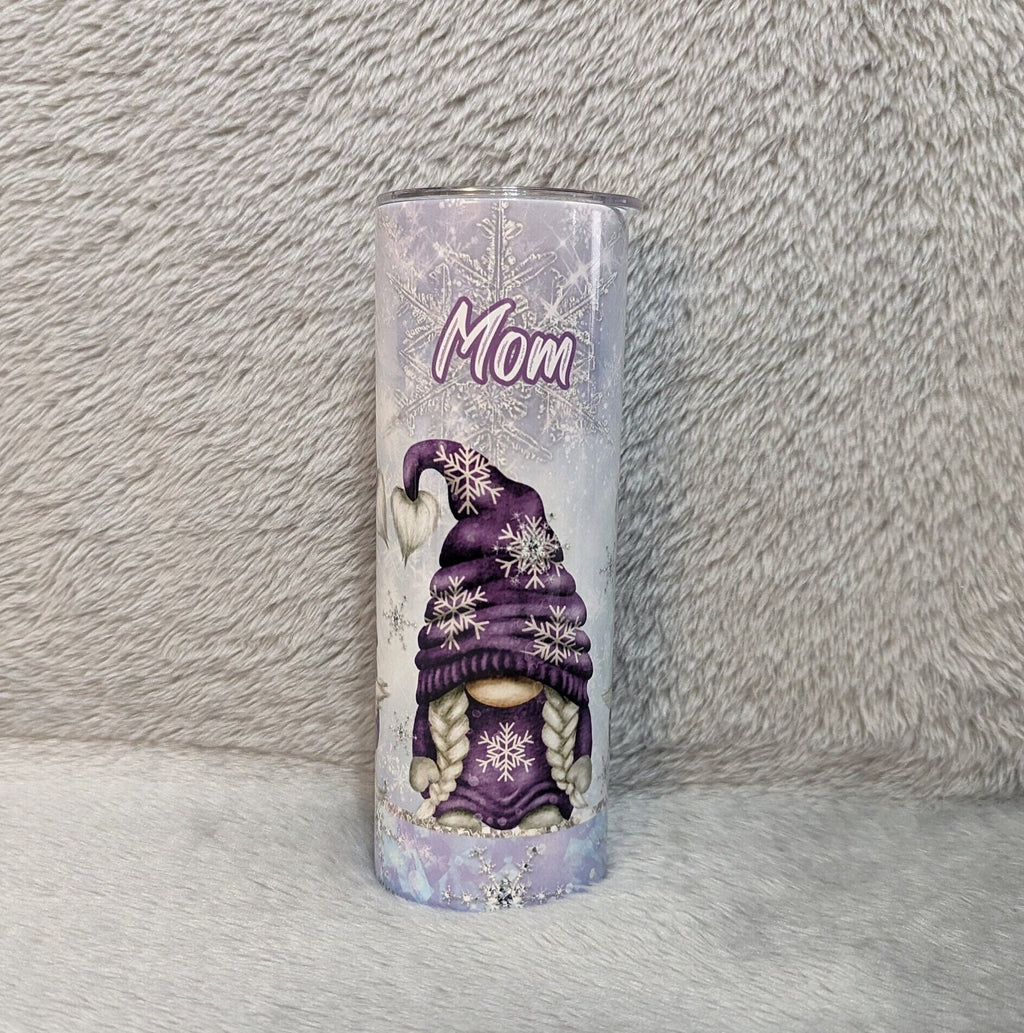 Gnome With A Winter Design Tumbler 20oz Can Be Personalized