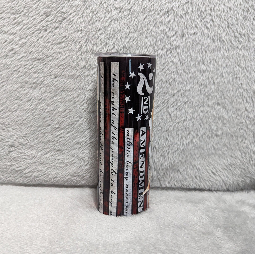 Because Of The Brave Eagle Tumbler, Veteran Eagle Cup, Eagle Tumbler, Eagle Gift, Gift For Her, Gift For Him, 20oz Tumbler With Straw