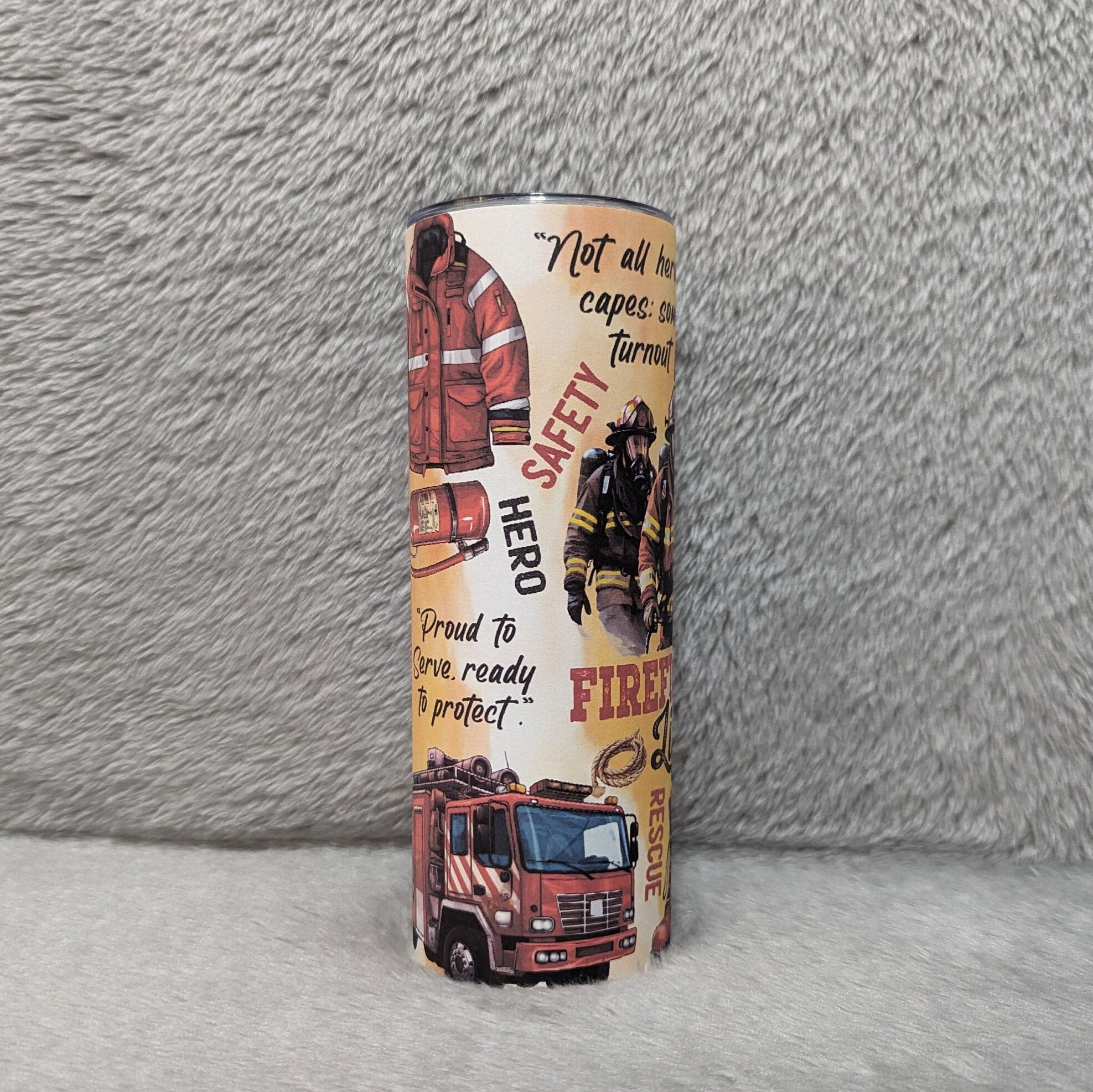 Firefighter Life Affirmation Tumbler - Show Your Support for Our Heroes with this Stylish and Durable Tumbler, Gift For A Fire Fighter