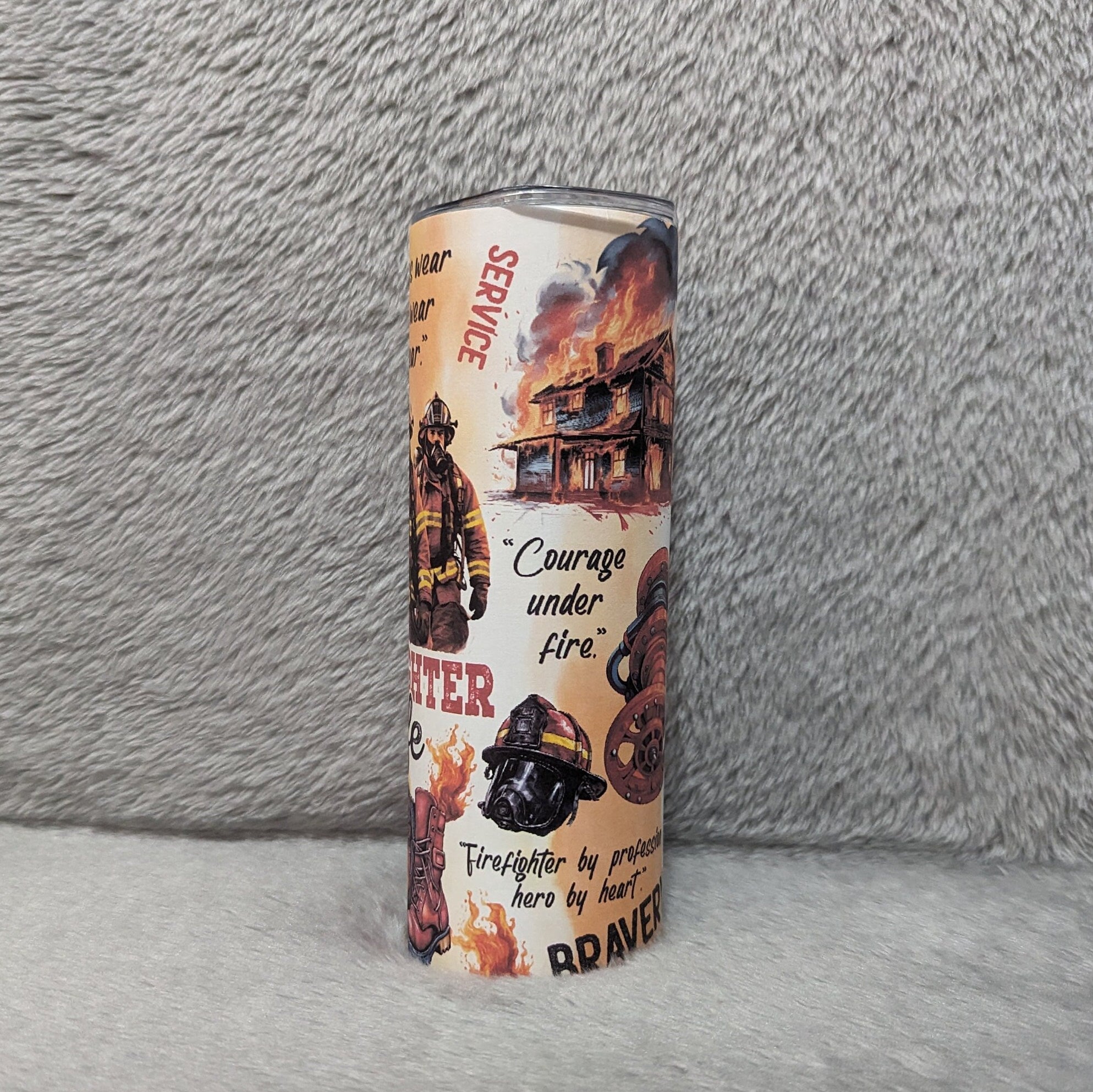 Firefighter Life Affirmation Tumbler - Show Your Support for Our Heroes with this Stylish and Durable Tumbler, Gift For A Fire Fighter