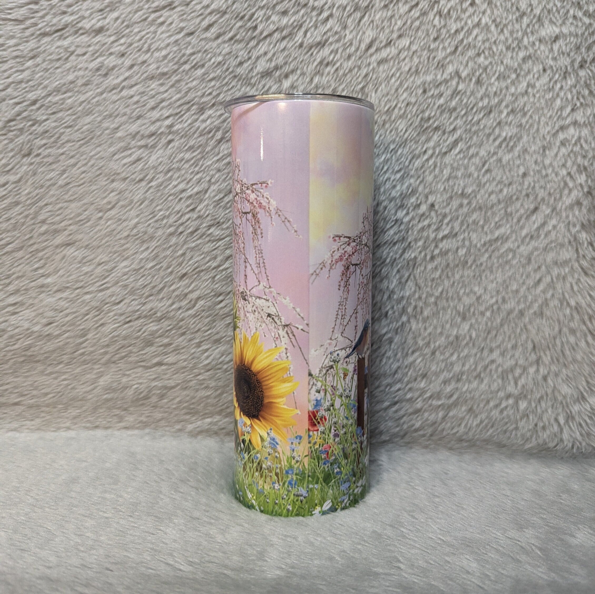 Cardinal Tumbler, Bird Tumbler, Sunflower Tumbler, Personalized Tumbler, Personalized Gift, Bird Lovers Gift, Bird Lovers Cup, Bird Cup