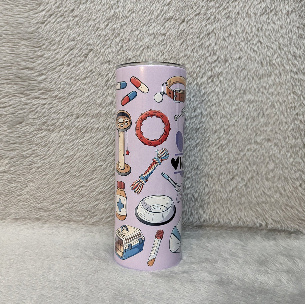 Veterinarian Tumbler, Vet Tumbler, Vet Cup, Gift for A Veterinarian, Veterinarian Gift, Gift For Animal Doctor, 20oz Tumbler With Straw