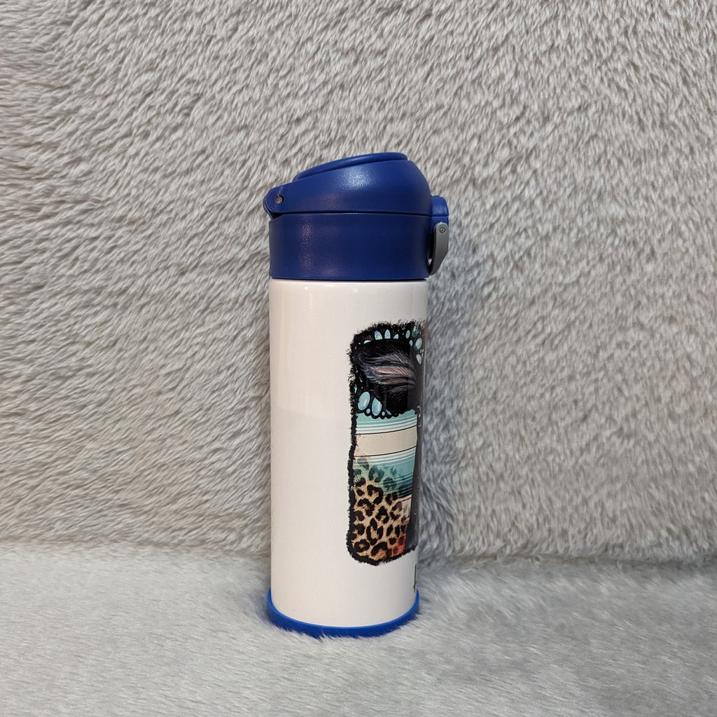 Kids Cow Water Bottle 12oz With Reusable Straw Can Be Personalized