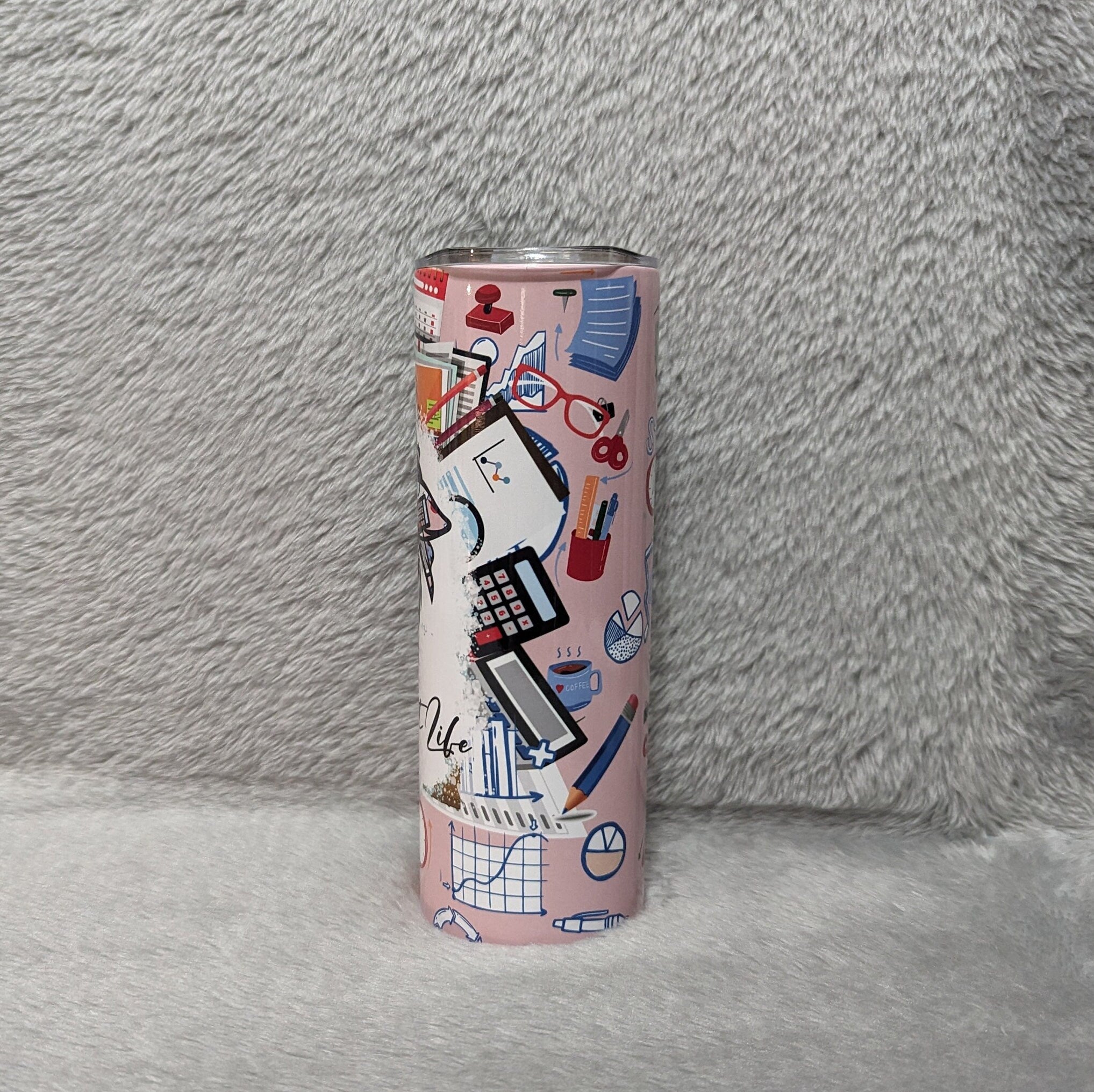 Accountant Life Tumbler Can Be Personalized, Includes Reusable Straw, Accountant Cup With Name, Gift for Accountant, Accountant Gift For Her