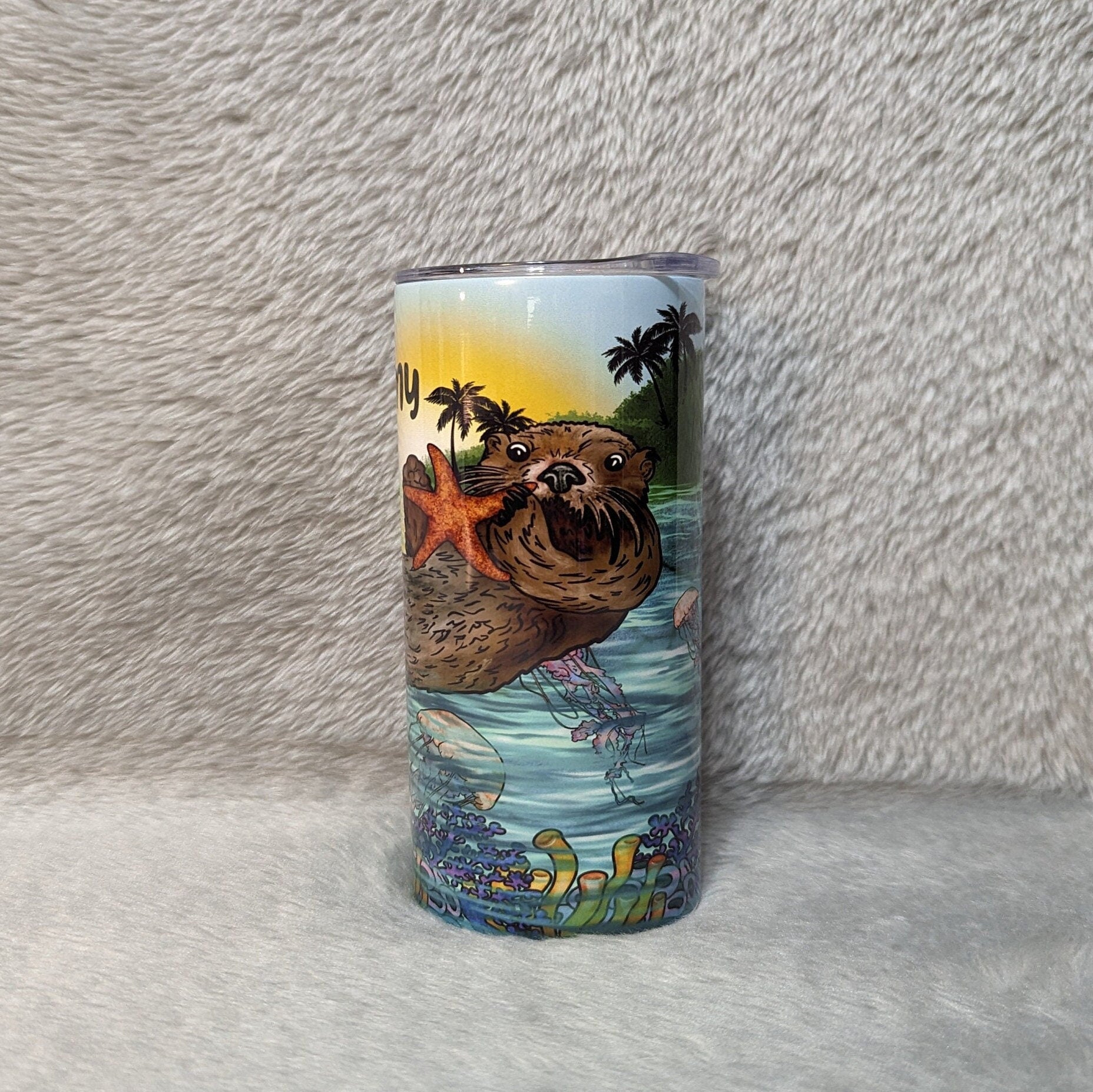 Otter Cup, Kids Otter Cup, kids Personalized Tumbler, Personalized Tumbler, Otter Tumbler, Kids Cup, Cartoon Otter, Personalized Kids Cups