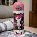 Kids Cow Water Bottle 12oz With Reusable Straw Can Be Personalized