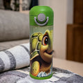 Kids Turtle Water Bottle 12oz With Reusable Straw Can Be Personalized