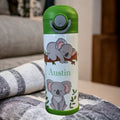 Kids Koala Bear Water Bottle 12oz With Reusable Straw Can Be Personalized