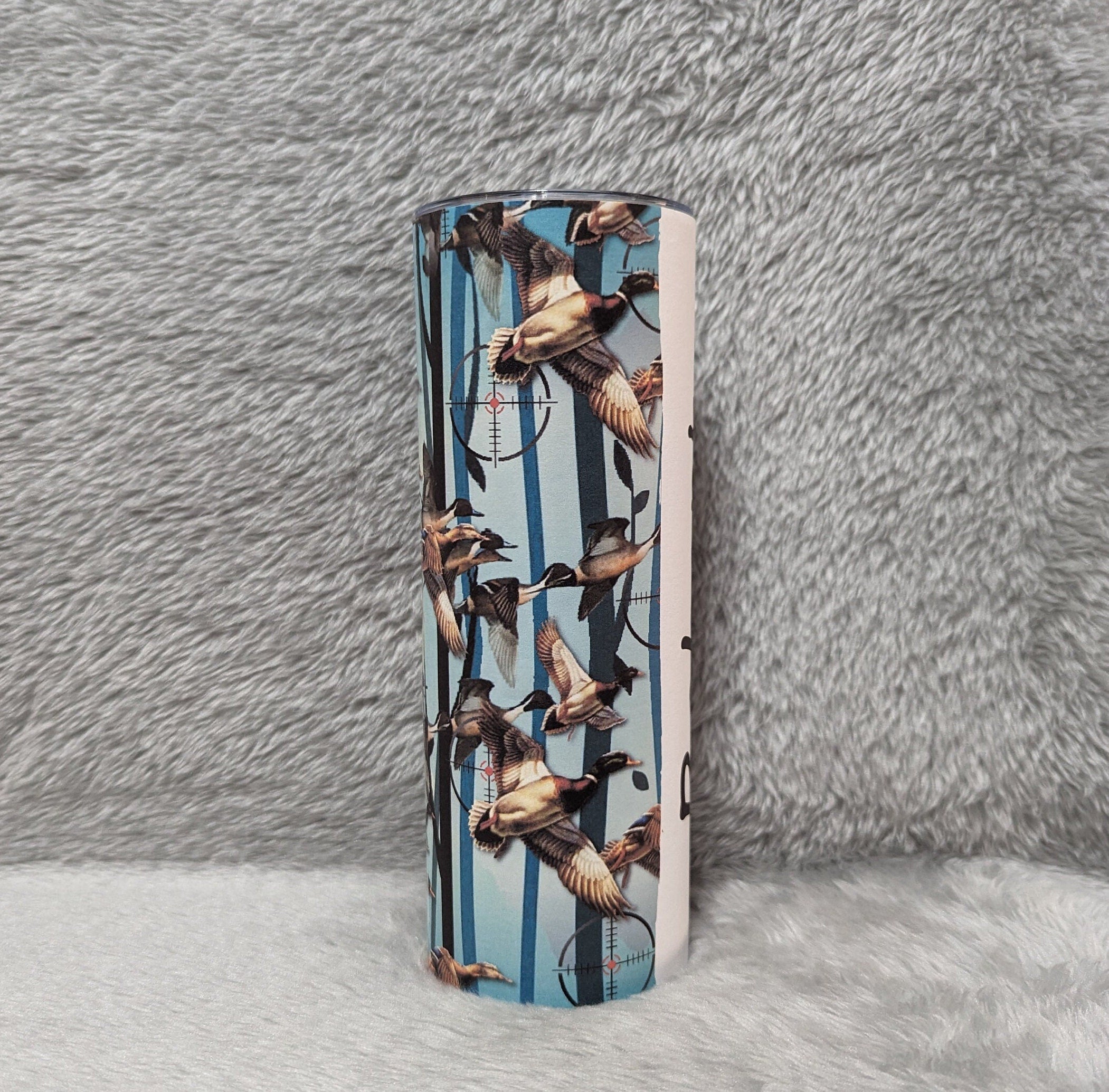Personalized Duck Hunter Tumbler 20oz With Reusable Straw, Can Be Personalized