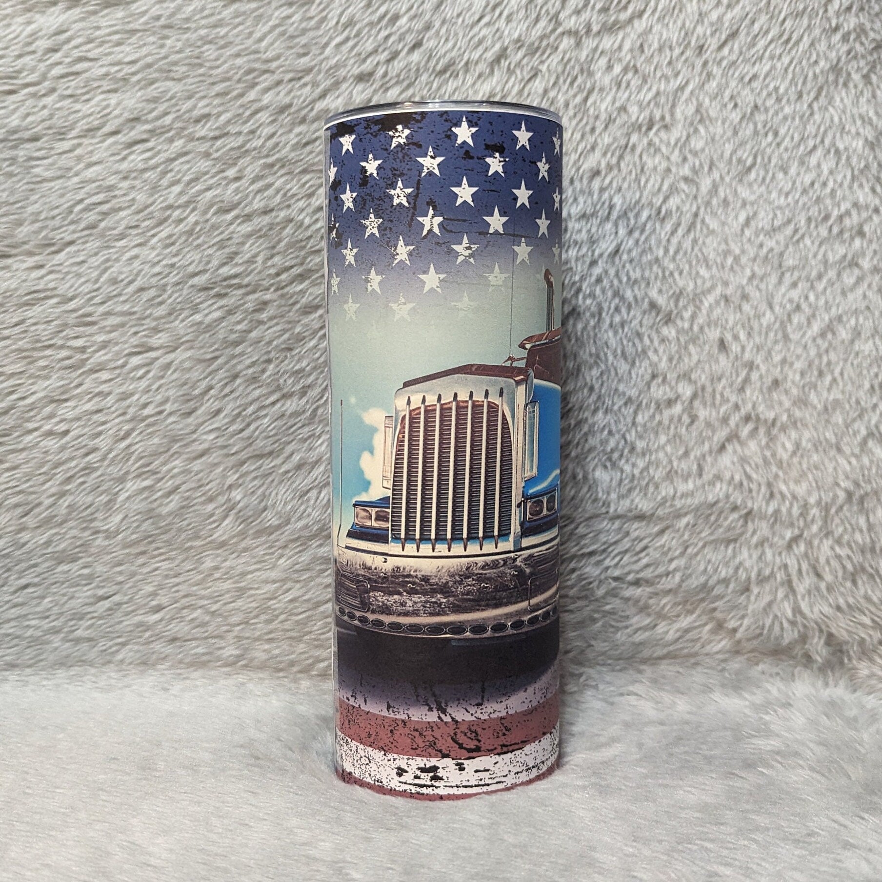 Best Dad Ever Truck Driver Tumbler With Reusable Plastic Straw, Can Also Be Personalized, Hot Cold Drinkware, Best Dad Ever Cup