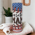 Baseball Mama Tumbler, Gift For Her, Baseball Cup, Gift for Mom, 20oz Insulated Tumbler With Straw