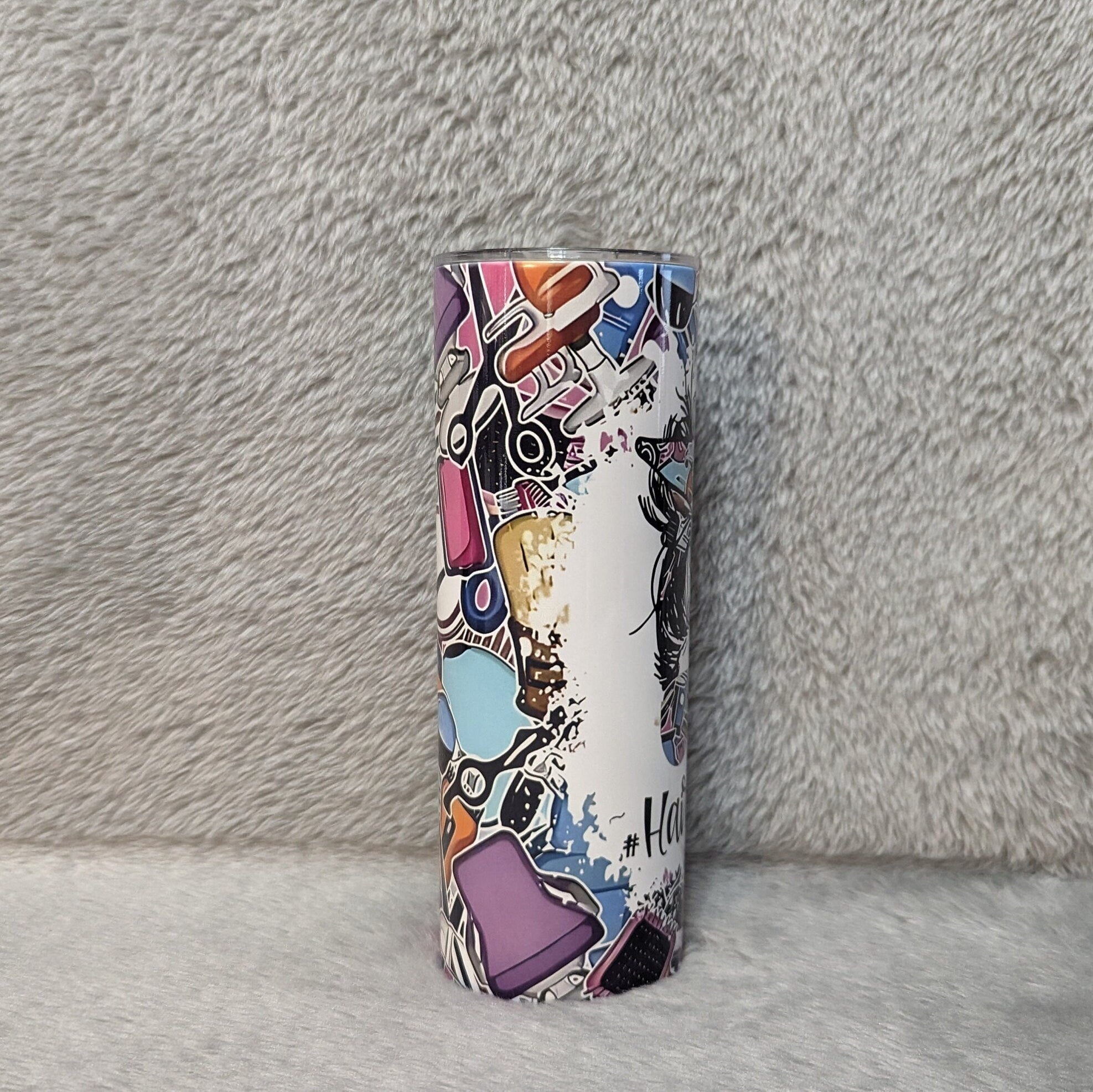 Hair Stylist Life Tumbler 20oz With Reusable Straw, Can Be Personalized