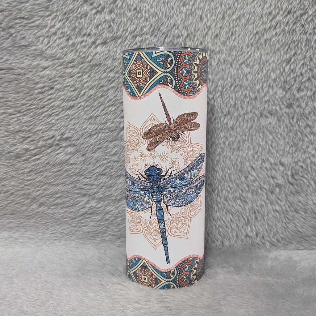 Dragonfly Tumbler With Beautiful Saying, Dragonfly Cup, Dragonfly Gift, Dragonfly Lover Tumbler, 20oz Tumbler With Reusable Straw