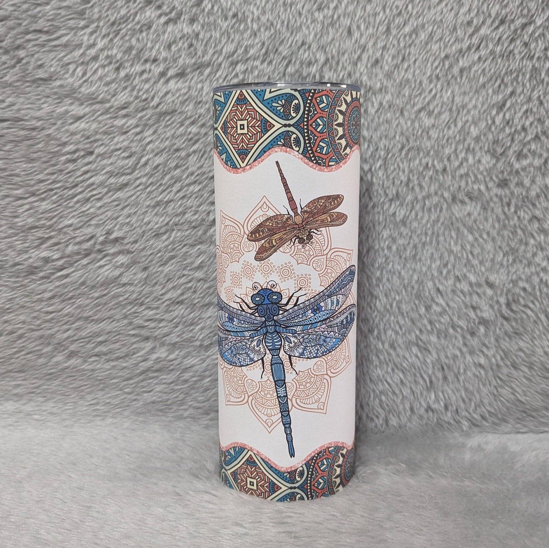 Dragonfly Tumbler With Beautiful Saying, Dragonfly Cup, Dragonfly Gift, Dragonfly Lover Tumbler, 20oz Tumbler With Reusable Straw