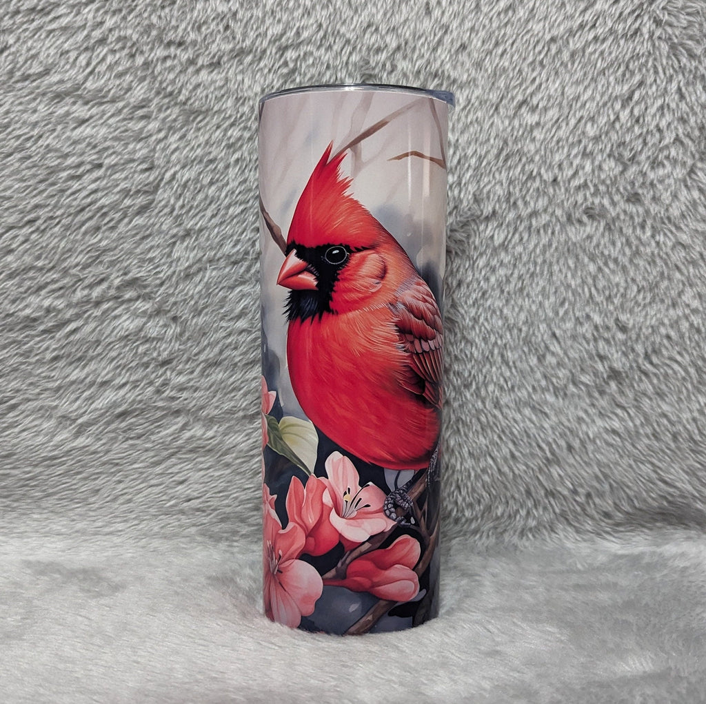 Cardinal Tumbler 20oz With Reusable Straw, Can Be Personalized