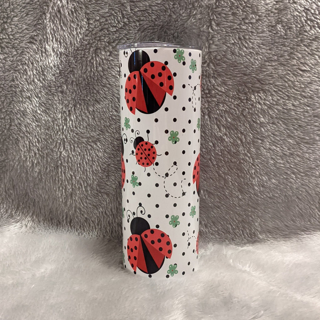 Ladybug Tumbler Can Be Personalized,  Ladybug Cup With Name, Includes A  Reusable Straw, Ladybug Gift For Her, For Home Work Or On The Go