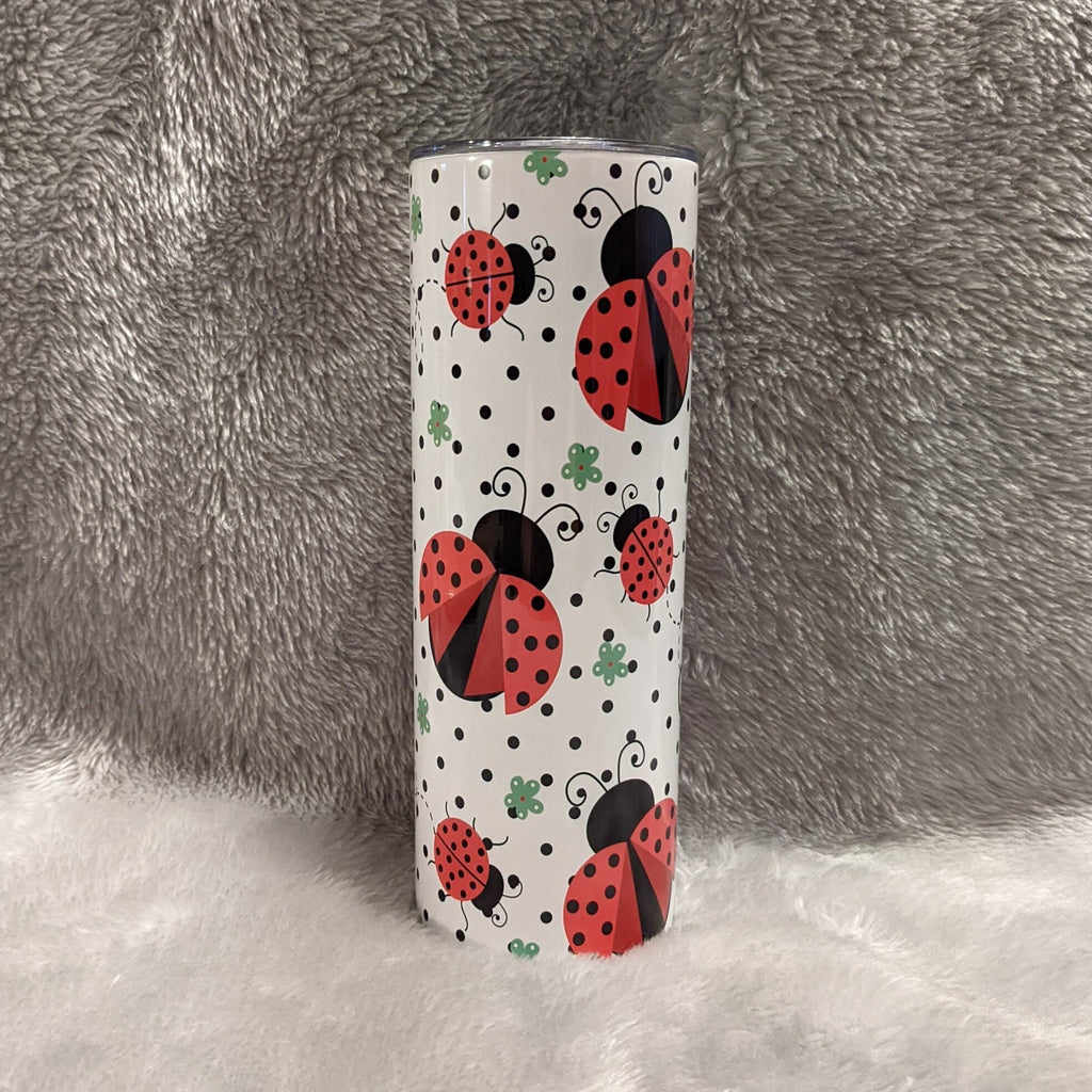 Ladybug Tumbler Can Be Personalized,  Ladybug Cup With Name, Includes A  Reusable Straw, Ladybug Gift For Her, For Home Work Or On The Go