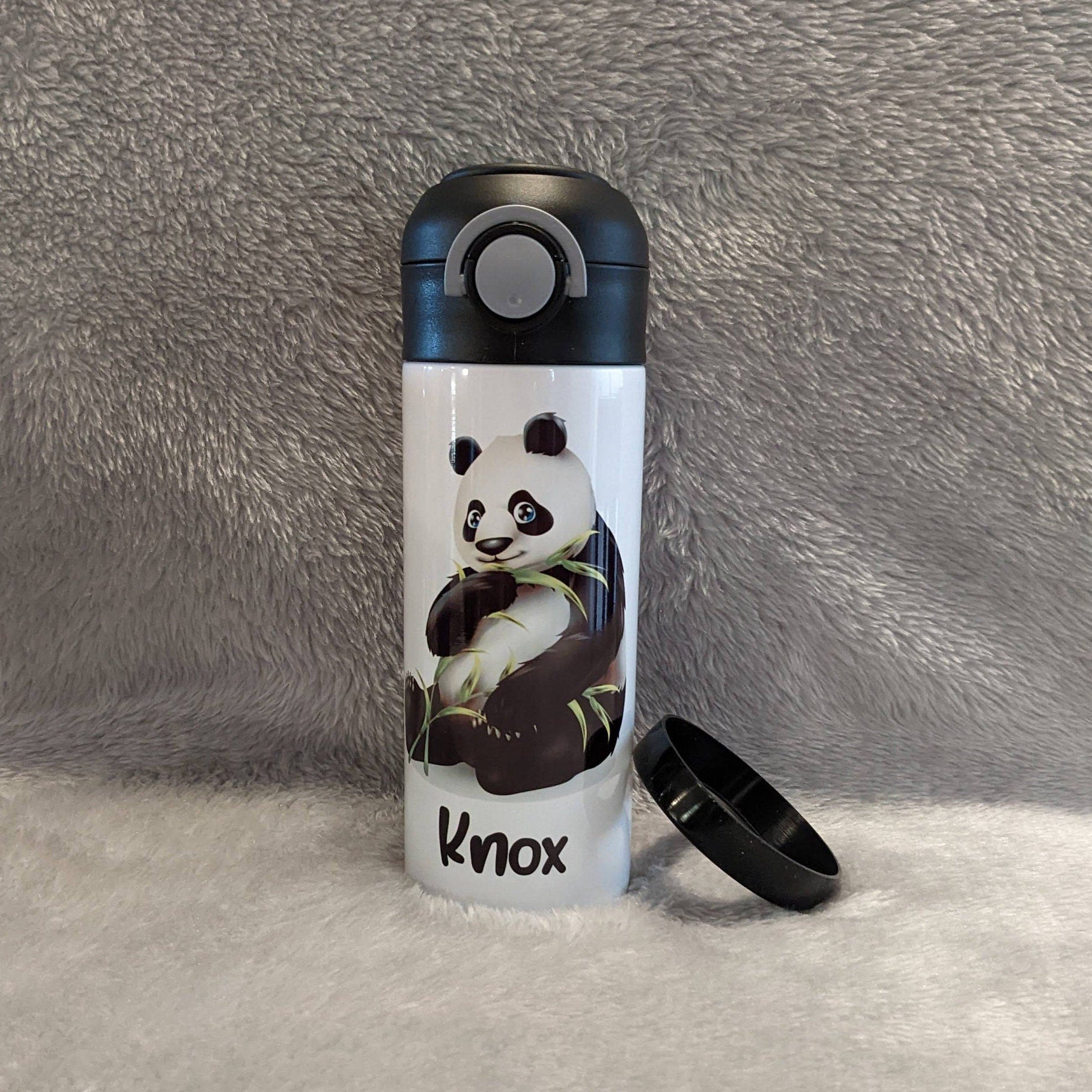 Panda Cup, Panda Bear Water Bottle Can Be Personalized, Kids water bottle, Personalized Kids Cup, Panda Bear Cup, Kids Panda Water Bottle