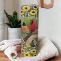 Pretty Bird Tumbler With Straw, Bird Cup With Name, Bird Lover Gift, Bird Watcher Gift, Gift For Her, Nature Lover Gift, 20oz Insulated Cup