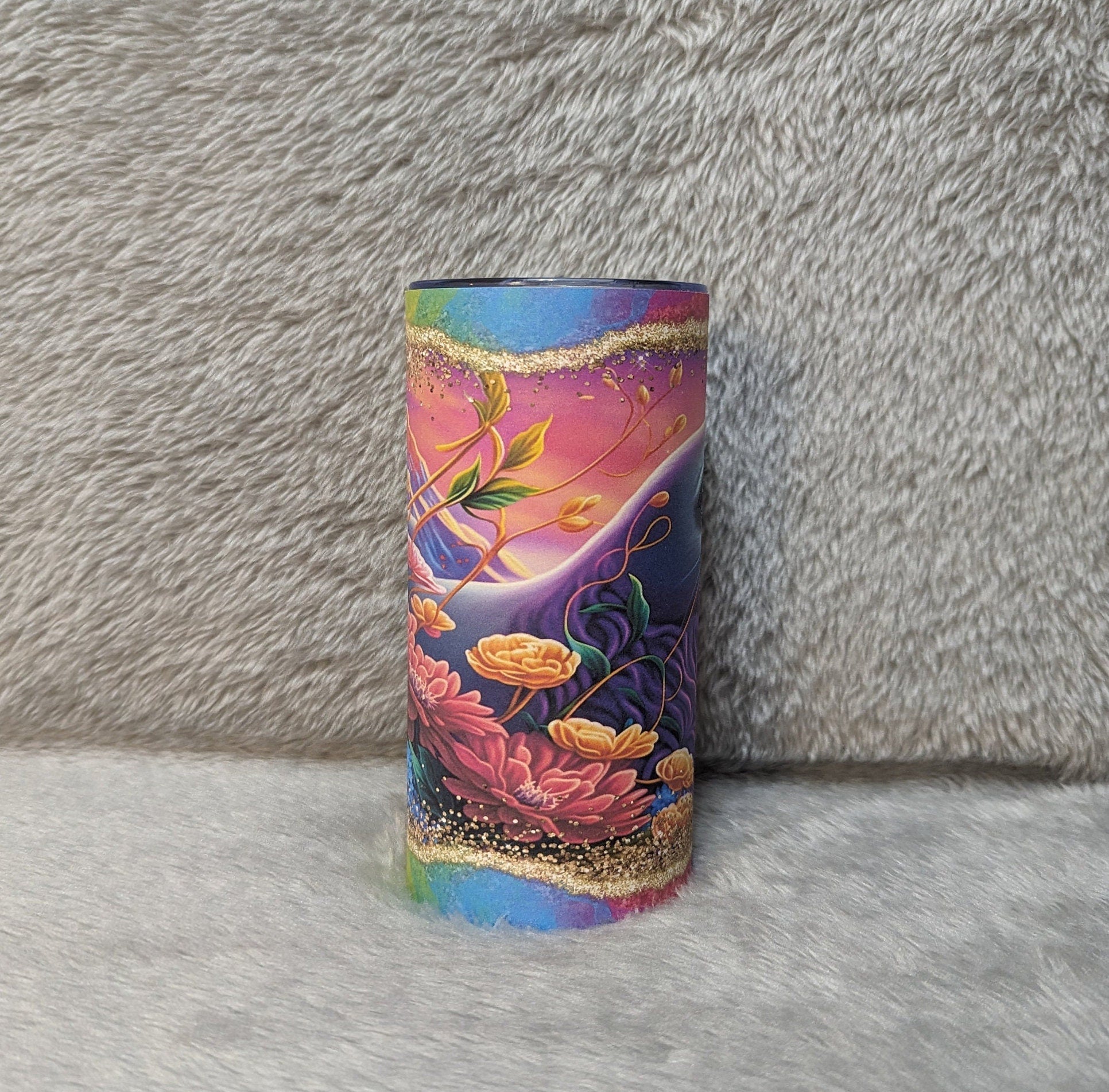 Colorful Neon Kids Seal Tumbler 15oz With Reusable Straw Can Be Personalized