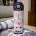 Kids Unicorn Water Bottle Can Be Personalized, Great For School Home Or On The Go, Unicorn Cup With Name, Gift For Daughter Or Niece