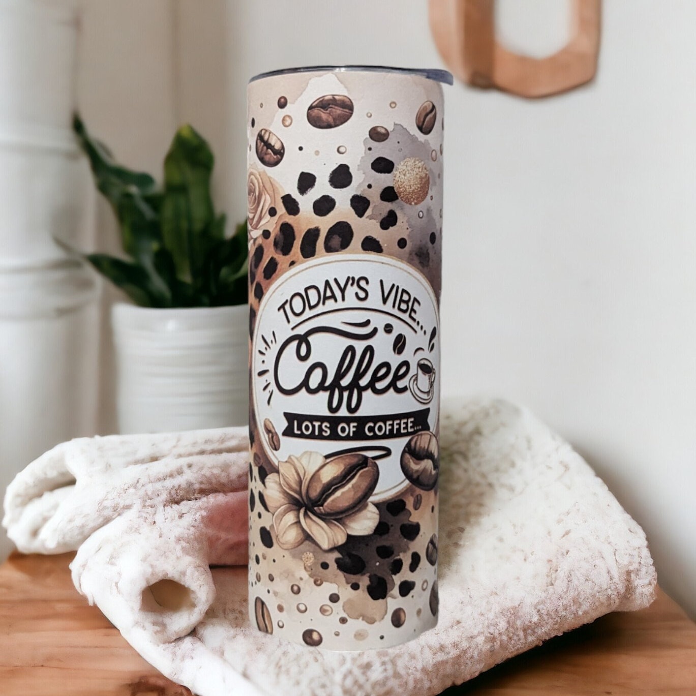 Today's Vibe Coffee Tumbler 20oz With Reusable Straw
