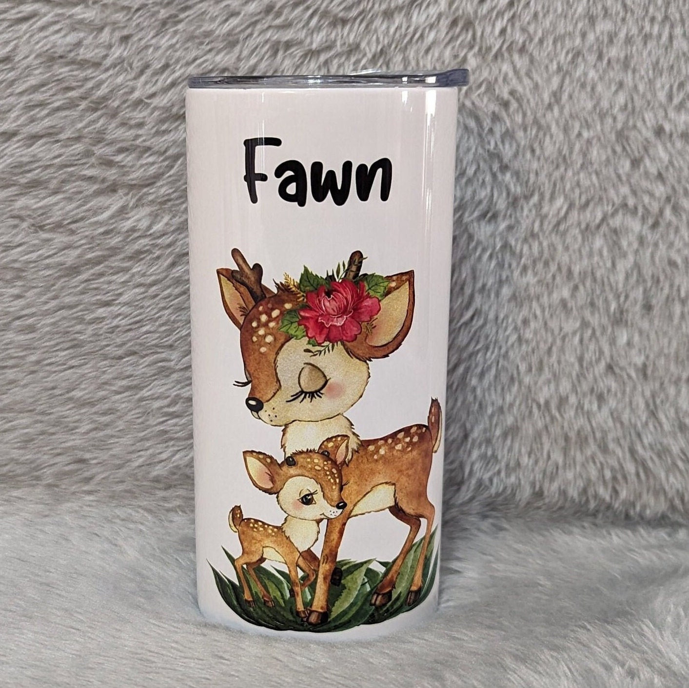 Kids Deer Tumbler, Kids Deer Cup, Kids Personalized Tumblers, Kids Tumbler, Deer Design, Customized Tumbler, Toddler Tumbler With Straw