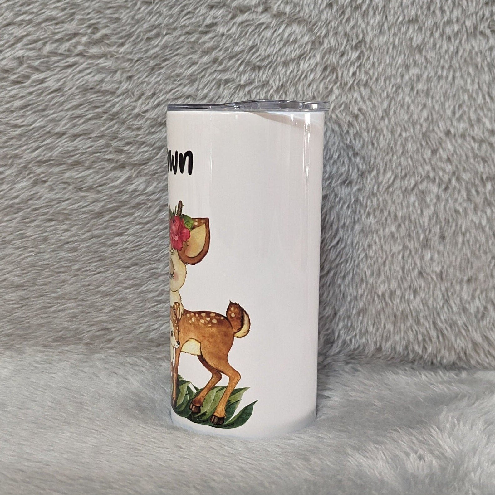 Kids Deer Tumbler, Kids Deer Cup, Kids Personalized Tumblers, Kids Tumbler, Deer Design, Customized Tumbler, Toddler Tumbler With Straw