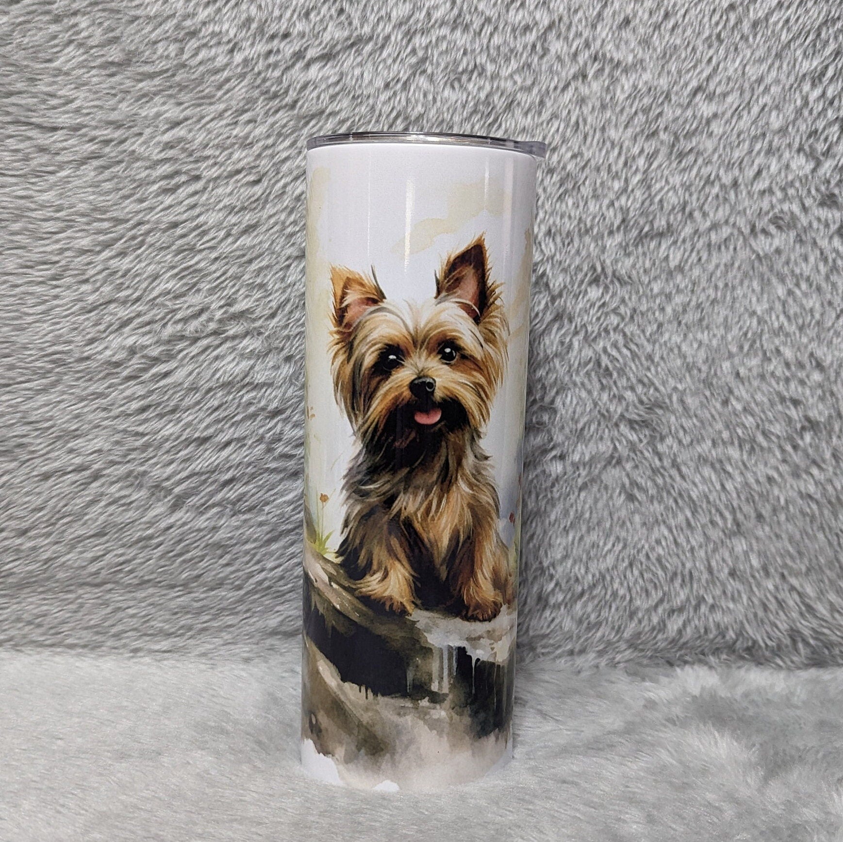 Yorkshire Dog Tumbler 20oz Can Be Personalized