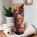Beautiful Eagle Tumbler With Eagle and Flag, Eagle Tumbler With Straw, Wildlife Tumbler, Bald Eagle Tumbler, Gift For Him, Gift For Her