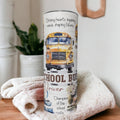 Bus Driver Affirmation Tumbler - Includes Reusable Straw, Show your appreciation to Your Childs Bus Driver, School Bus Driver Gift