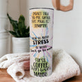 Work Affirmations Tumbler 20oz With Reusable Straw