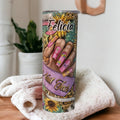 Pretty Nail Tech Tumbler 20oz With Reusable Straw, Can Be Personalized