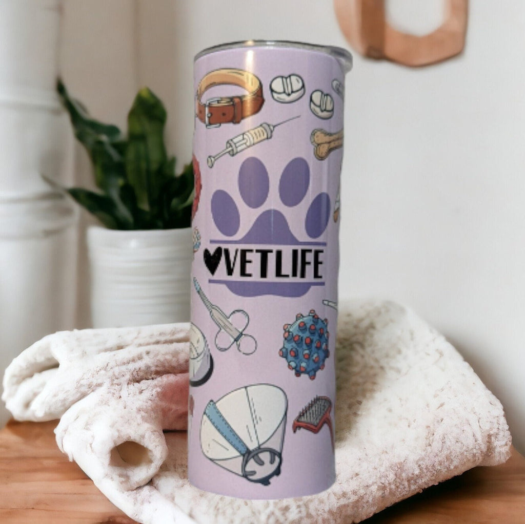 Veterinarian Tumbler, Vet Tumbler, Vet Cup, Gift for A Veterinarian, Veterinarian Gift, Gift For Animal Doctor, 20oz Tumbler With Straw