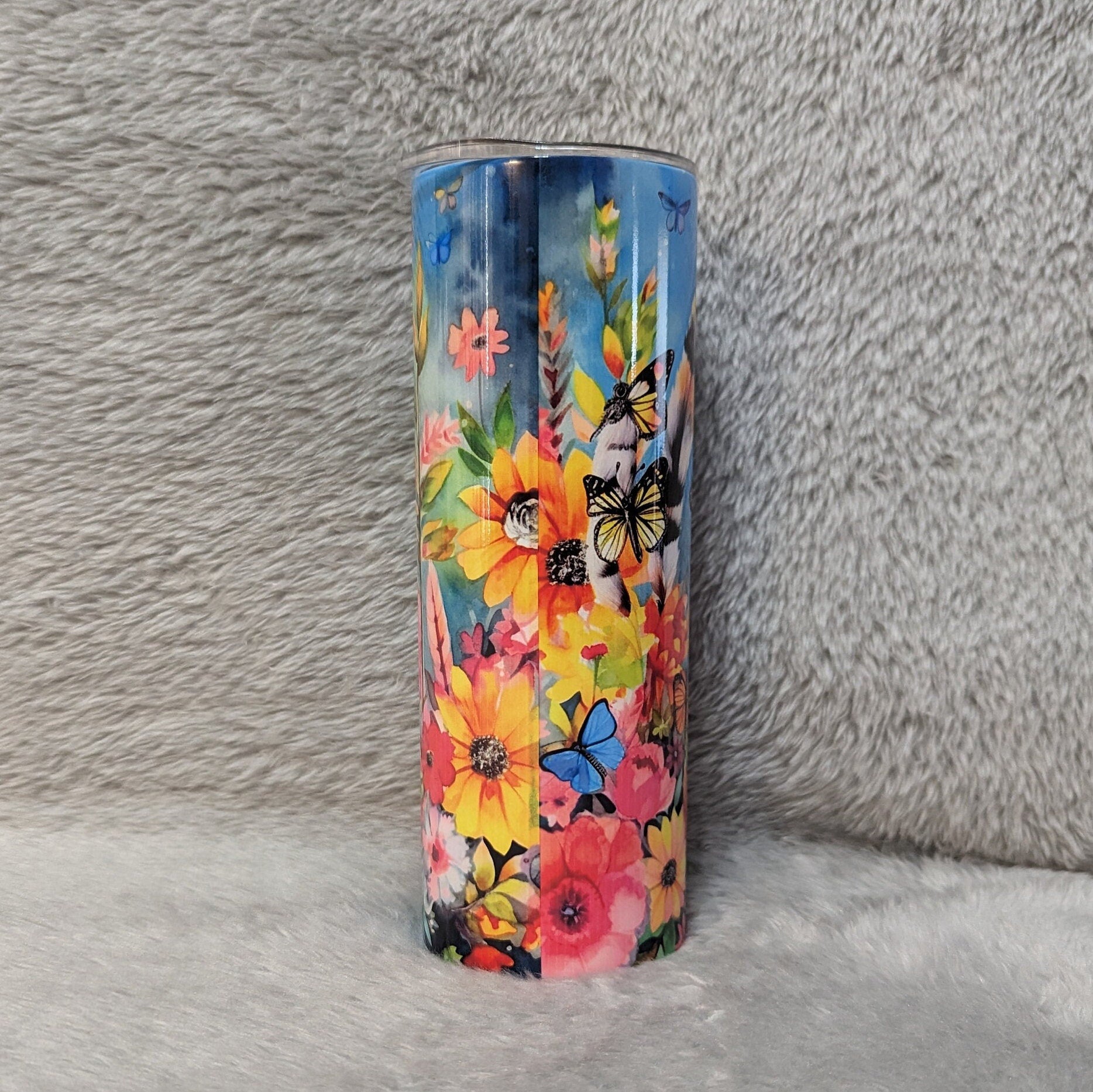 Lemur Tumbler 20oz With Reusable Straw, Can Be Personalized