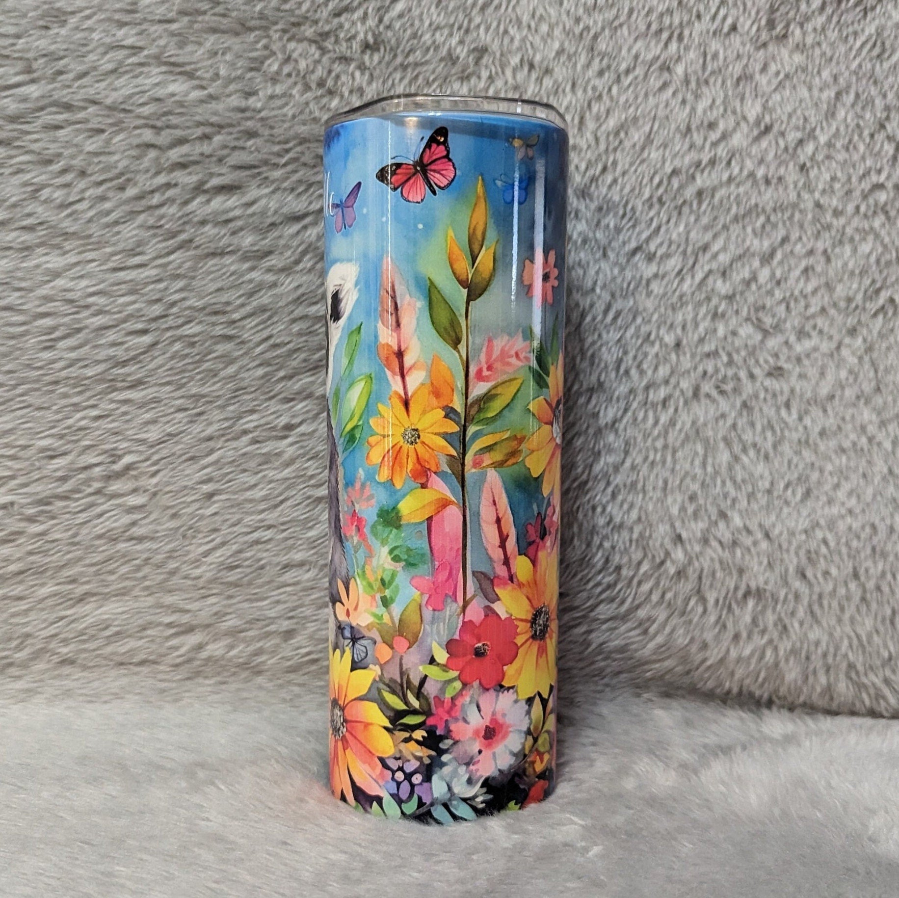 Lemur Tumbler 20oz With Reusable Straw, Can Be Personalized