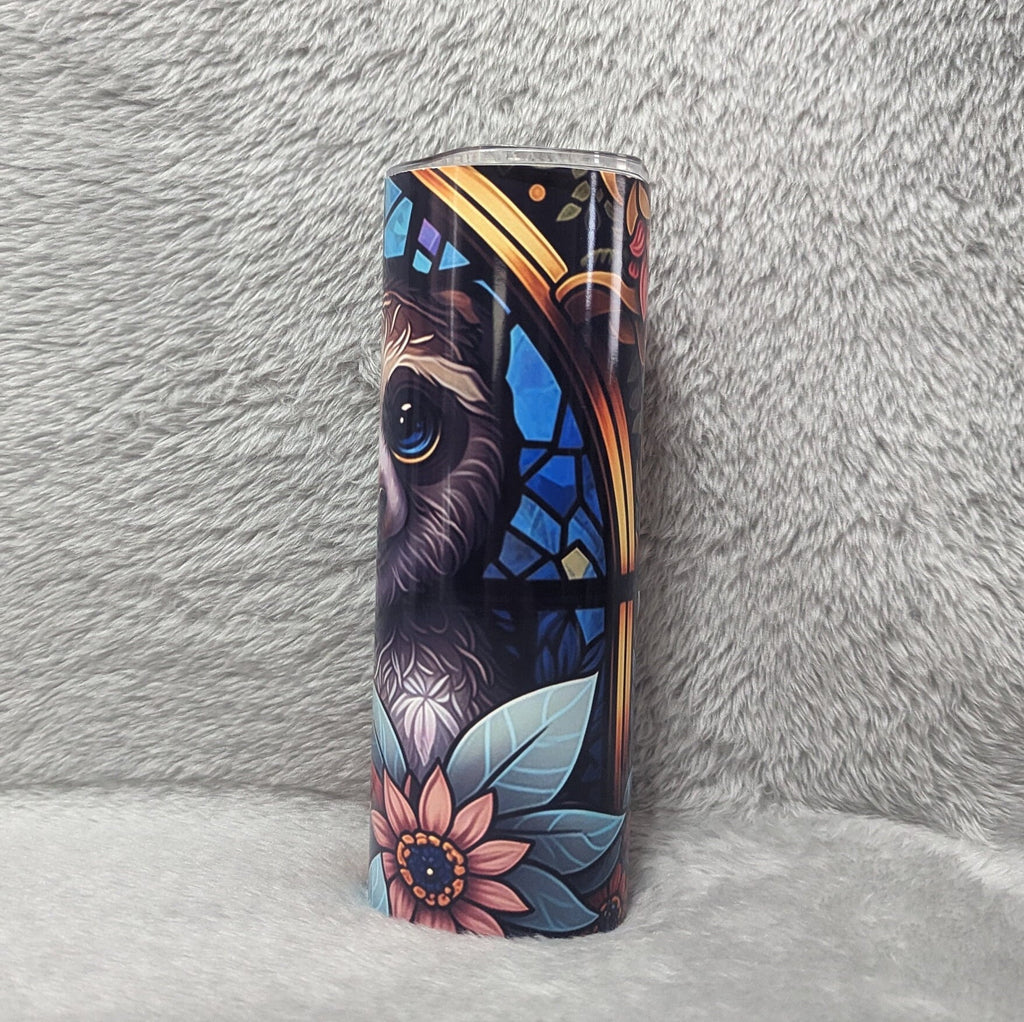 Beautiful Sloth Tumbler With Straw Can Be Personalized, Sloth Cup With Name, Hot Cold Drinkware, Great For Home Work Or On The Go